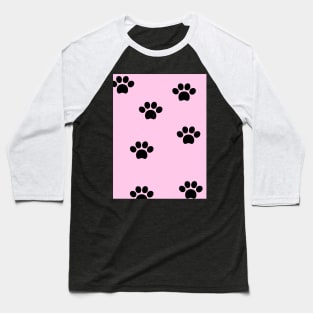 Paw pattern Baseball T-Shirt